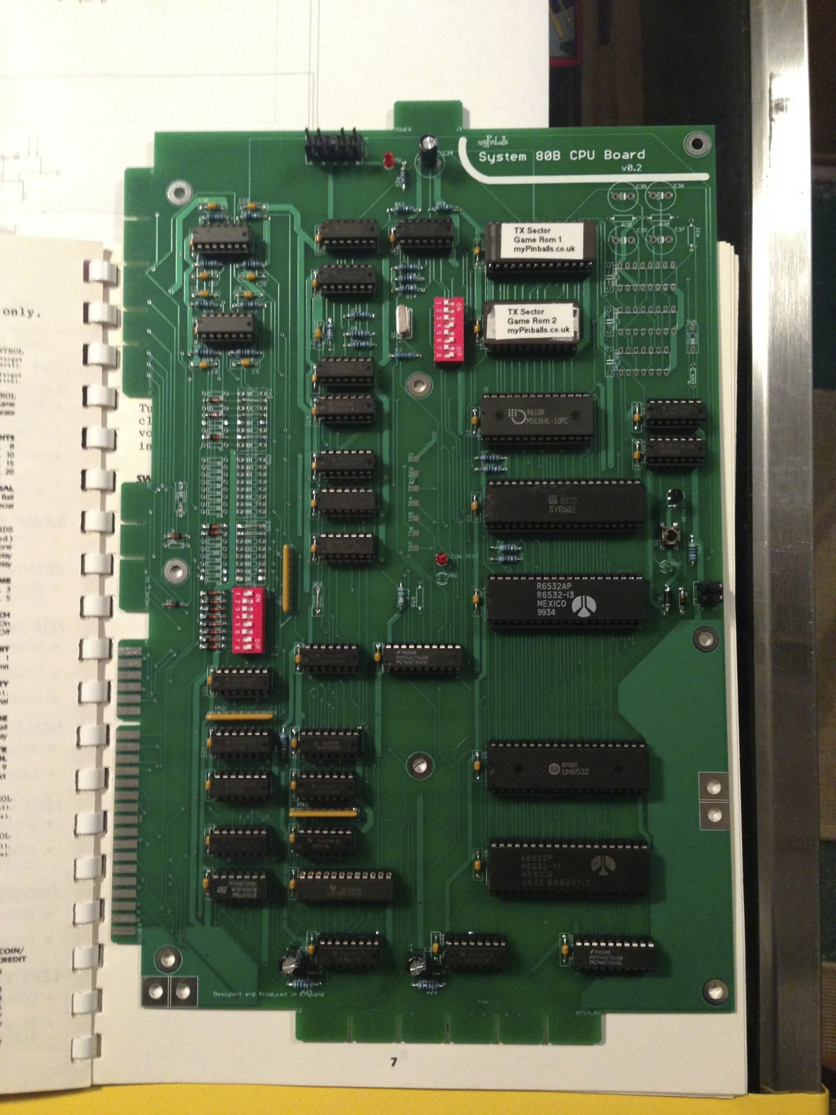Gottlieb System 80B CPU Board