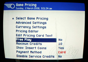 Game Pricing Menu